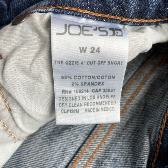 Joe's the ozzie 4 inch cut off shorts, size 24 - Picture 4 of 5